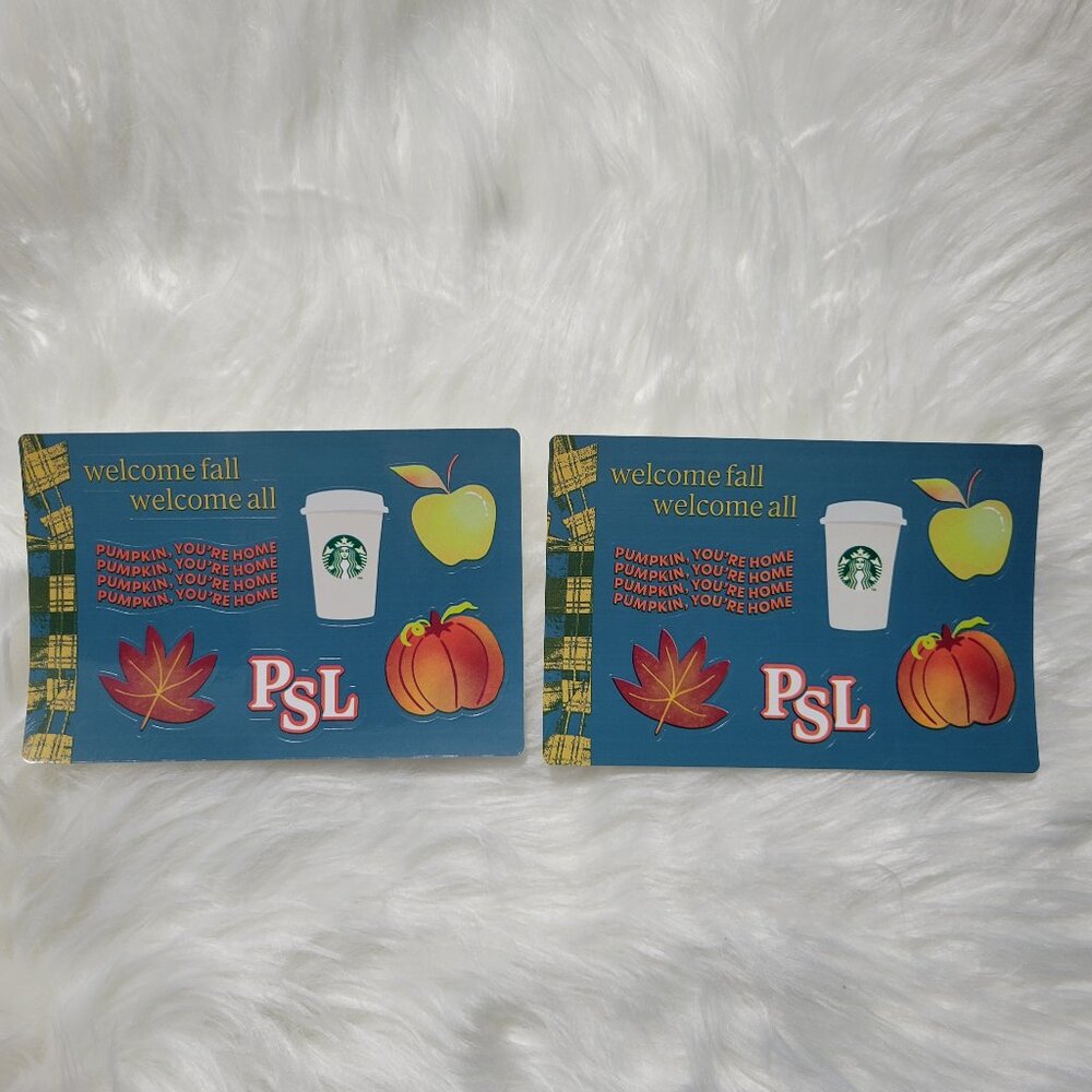 Starbucks Pumpkin Spice Latte Sticker Set